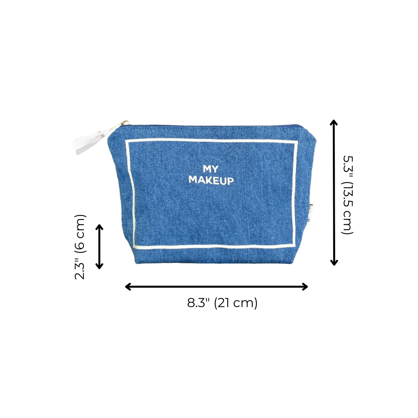 My Makeup Pouch, Coated Lining, Denim - Concordia Style Boutique
