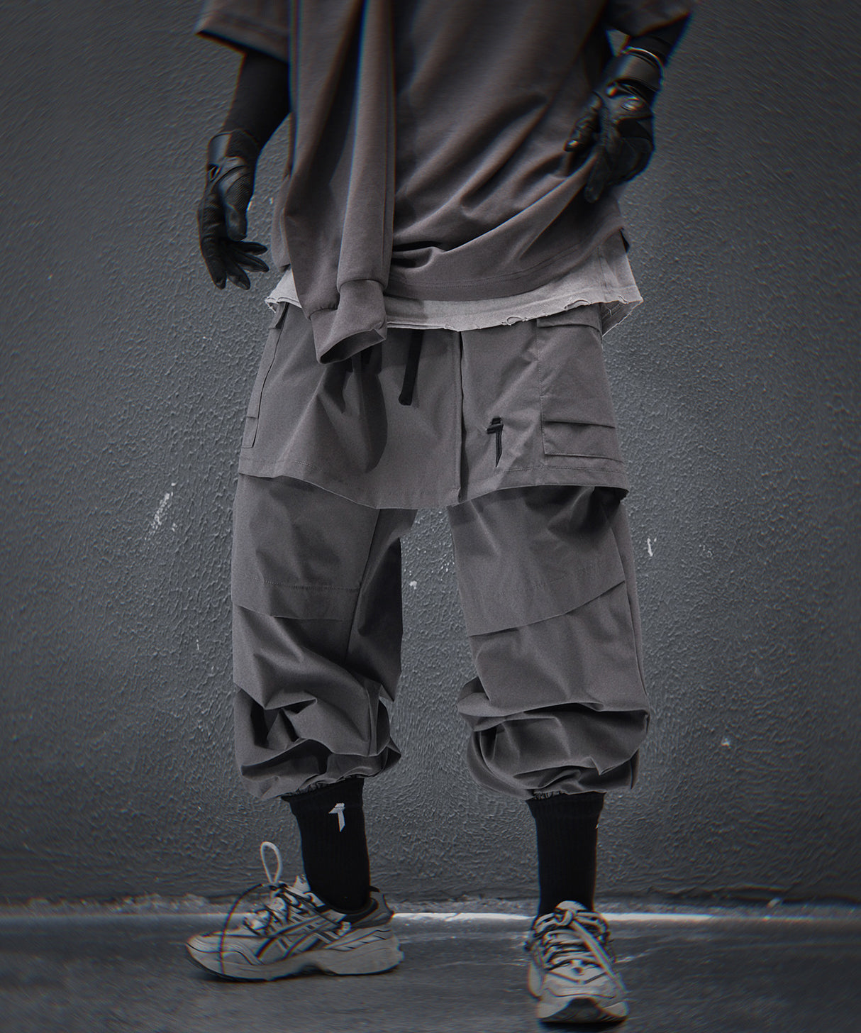 HiP80 Grey Samurai Pants