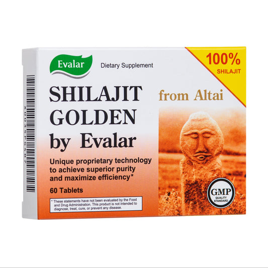 Evalar Shilajit Gold Mumijo Resin – 60 Capsules | Pure Altai Mumiyo - Concordia Style Boutique