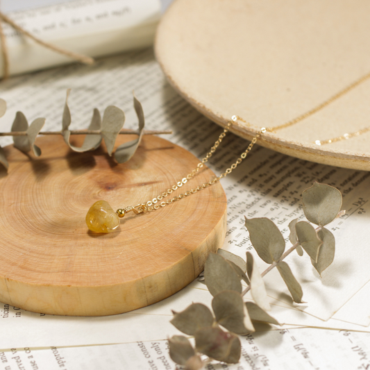 RAW CITRINE NECKLACE - Concordia Style Boutique