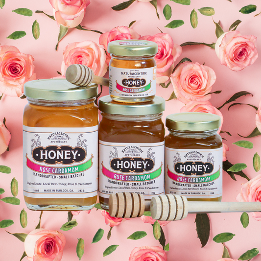Rose Cardamom Infused Honey - Concordia Style Boutique