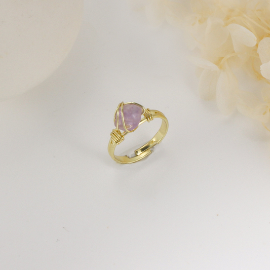 CRYSTAL GEMSTONE RING (ADJUSTABLE) - Concordia Style Boutique