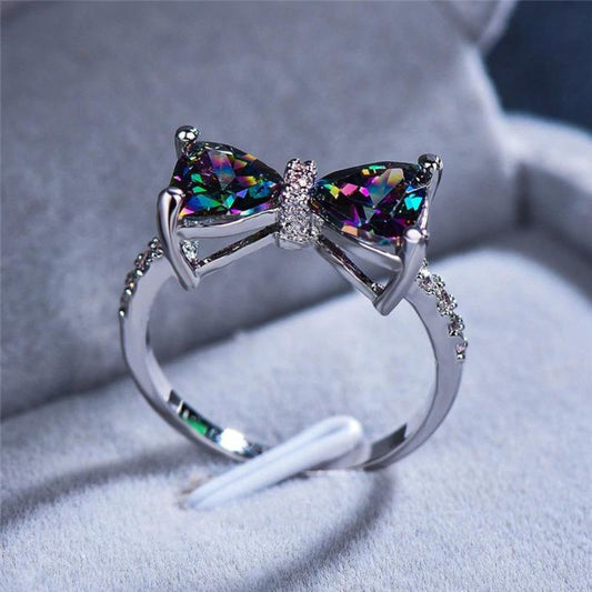 DEEP BLUE BOW RING - Concordia Style Boutique