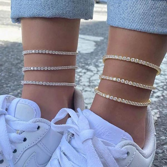 DIAMOND ANKLET (ADJUSTABLE) - Concordia Style Boutique