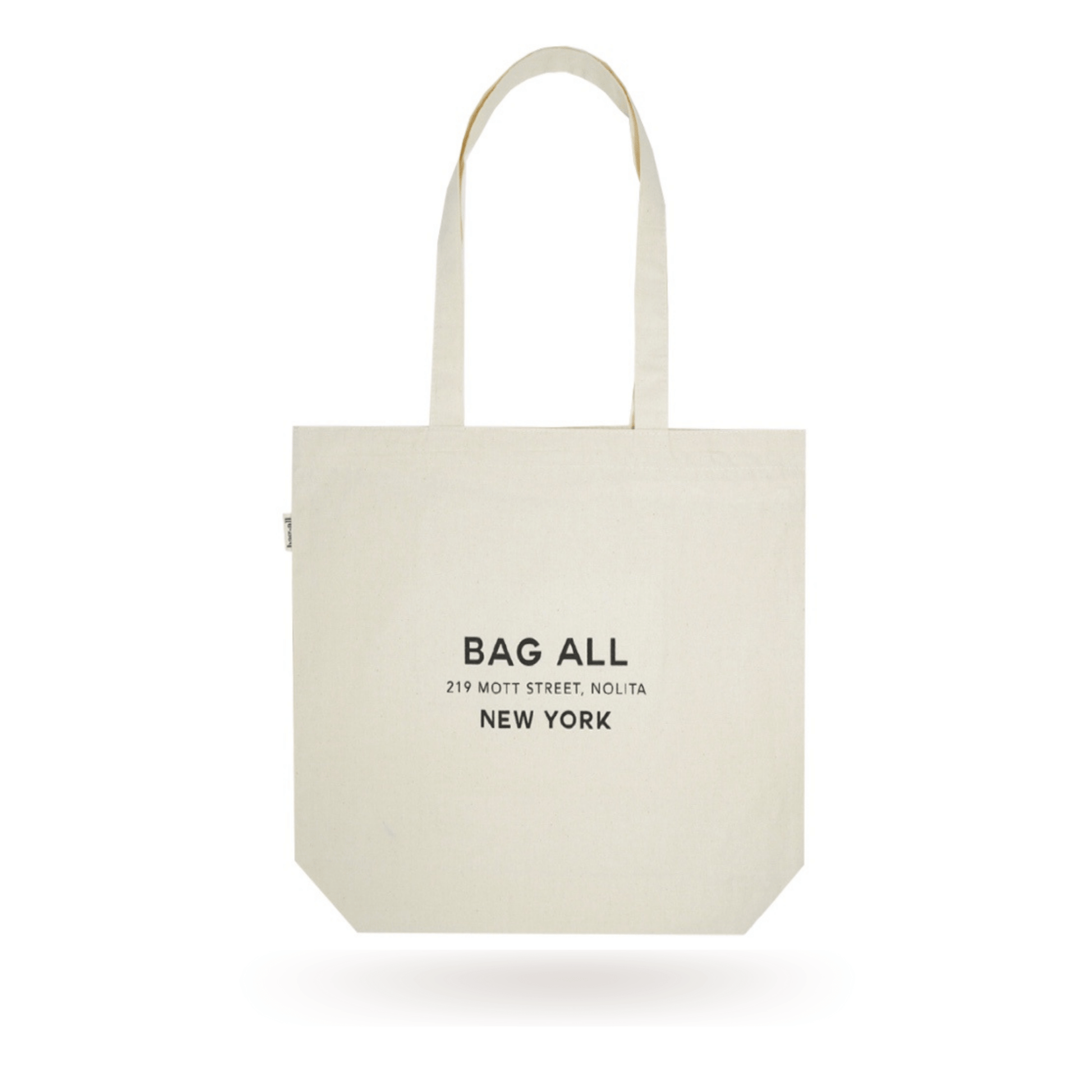 New York City Tote with Zipper and Inside Pocket, Cream - Concordia Style Boutique