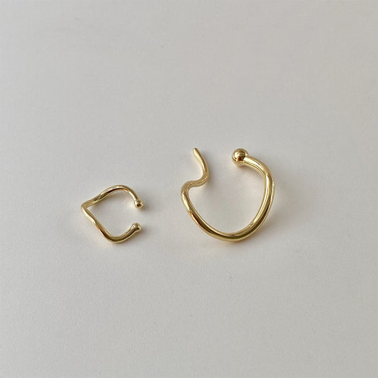 CHUNKY SNAKE-LIKE EAR CUFFS (PAIR) - Concordia Style Boutique