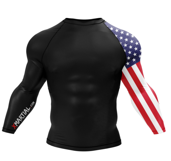 XM AMERICAN WARRIOR - Longsleeve And Shortsleeve - XMARTIAL - Premium shirt from Concordia Style Boutique - Just $30.85! Shop now at Concordia Style Boutique