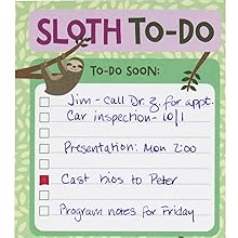 Sloth Daily Planner and Note Pad - Premium Sloth Daily Planner and Note Pad from Concordia Style Boutique - Just $11.89! Shop now at Concordia Style Boutique