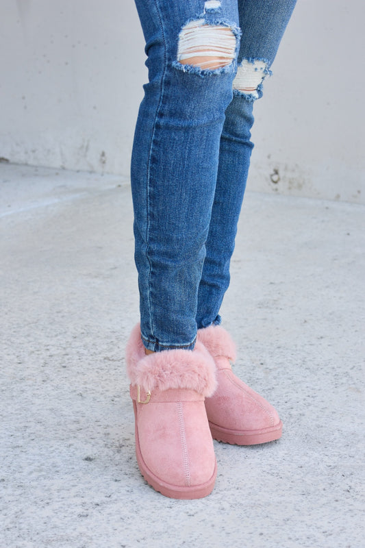 Forever Link - Furry Chunky Thermal Ankle Boots - Premium Furry Chunky Thermal Ankle Boots from Concordia Style Boutique - Just $13.98! Shop now at Concordia Style Boutique