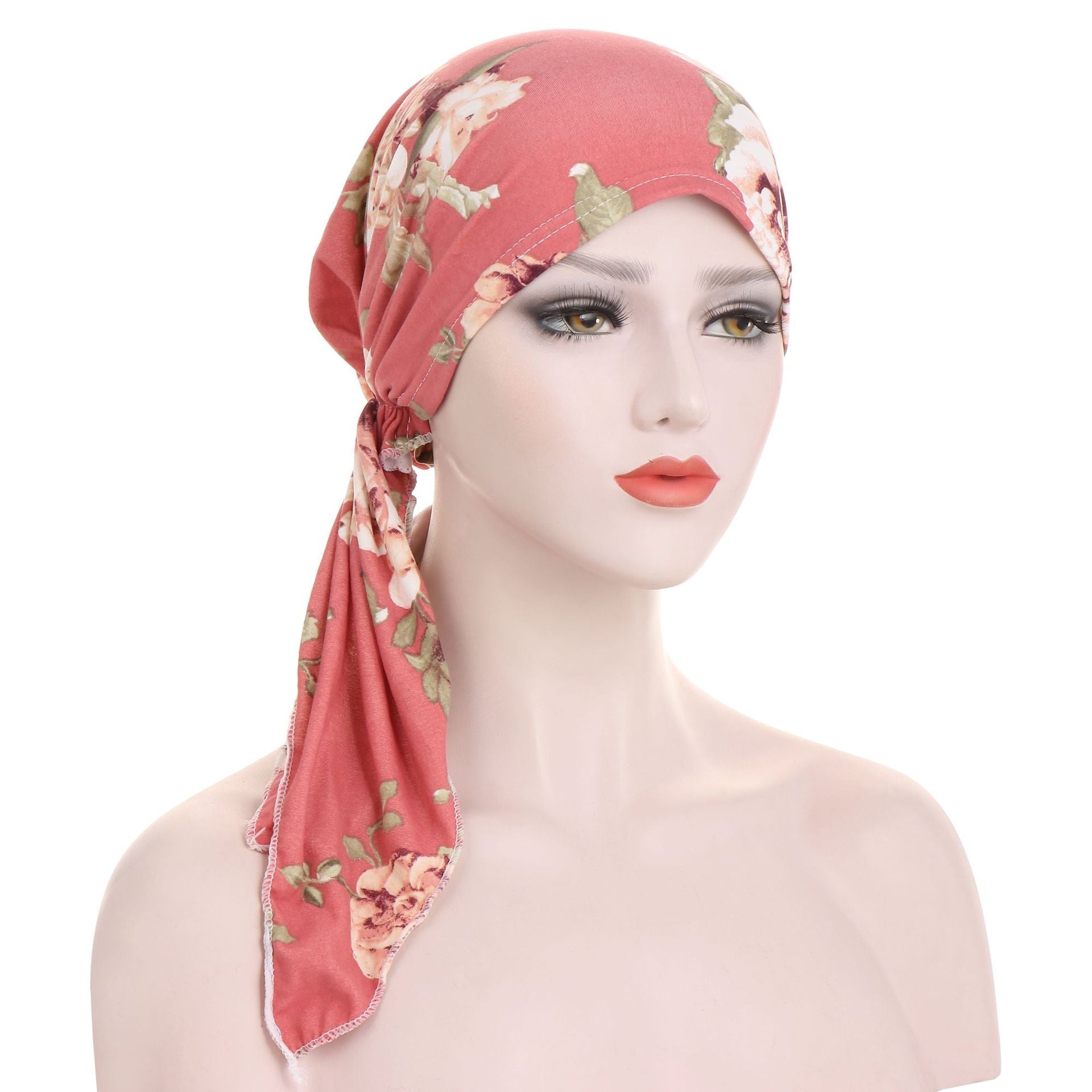 Curved Tail Turban Hat Flower Cloth Pullover - Premium head wrap from Concordia Style Boutique - Just $13.98! Shop now at Concordia Style Boutique