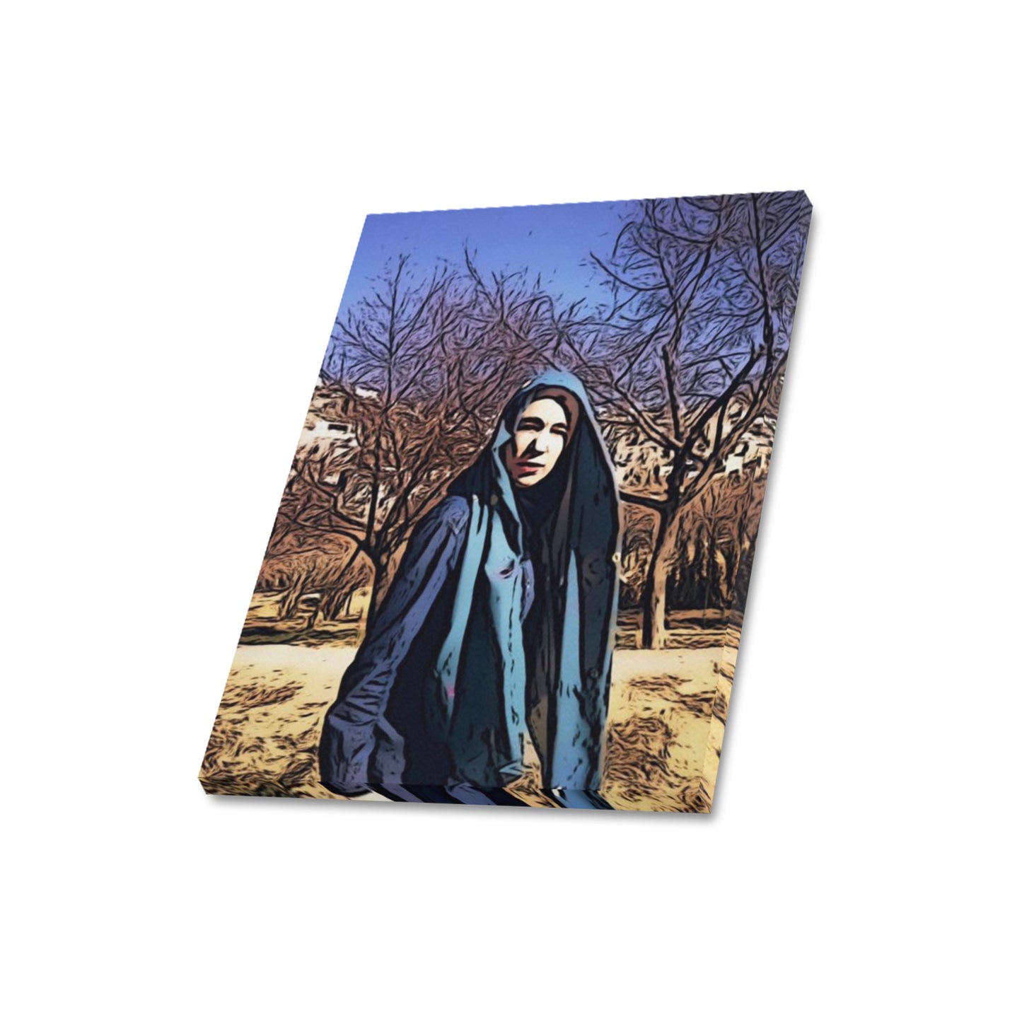 Frame Canvas Print 16"x20" (Made in USA) - "Linda In Kabul" - Premium Frame Canvas Print from Inkedjoy - Just $48.82! Shop now at Concordia Style Boutique