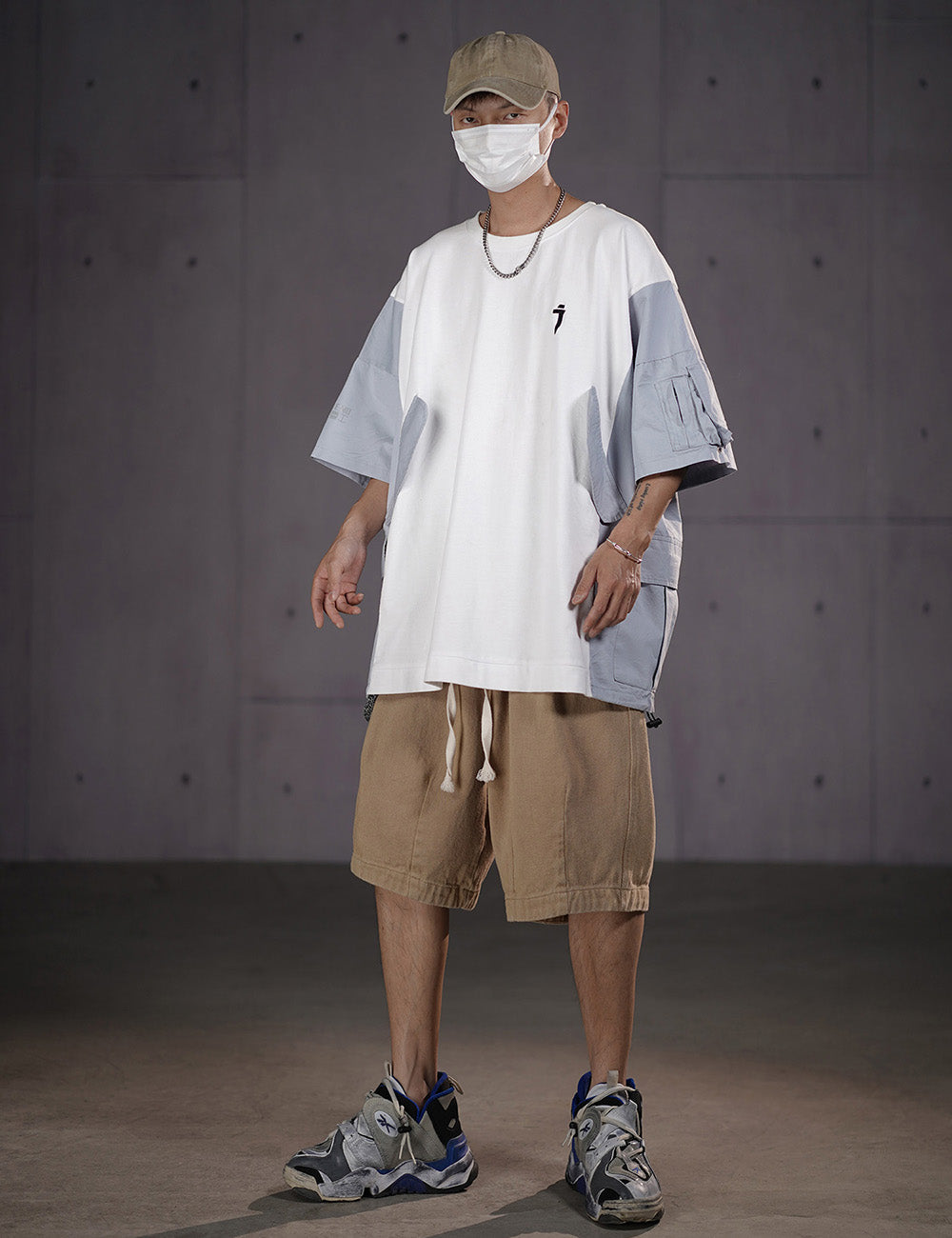 HiT38 Double Patchwork I-Tech Tee - Concordia Style Boutique