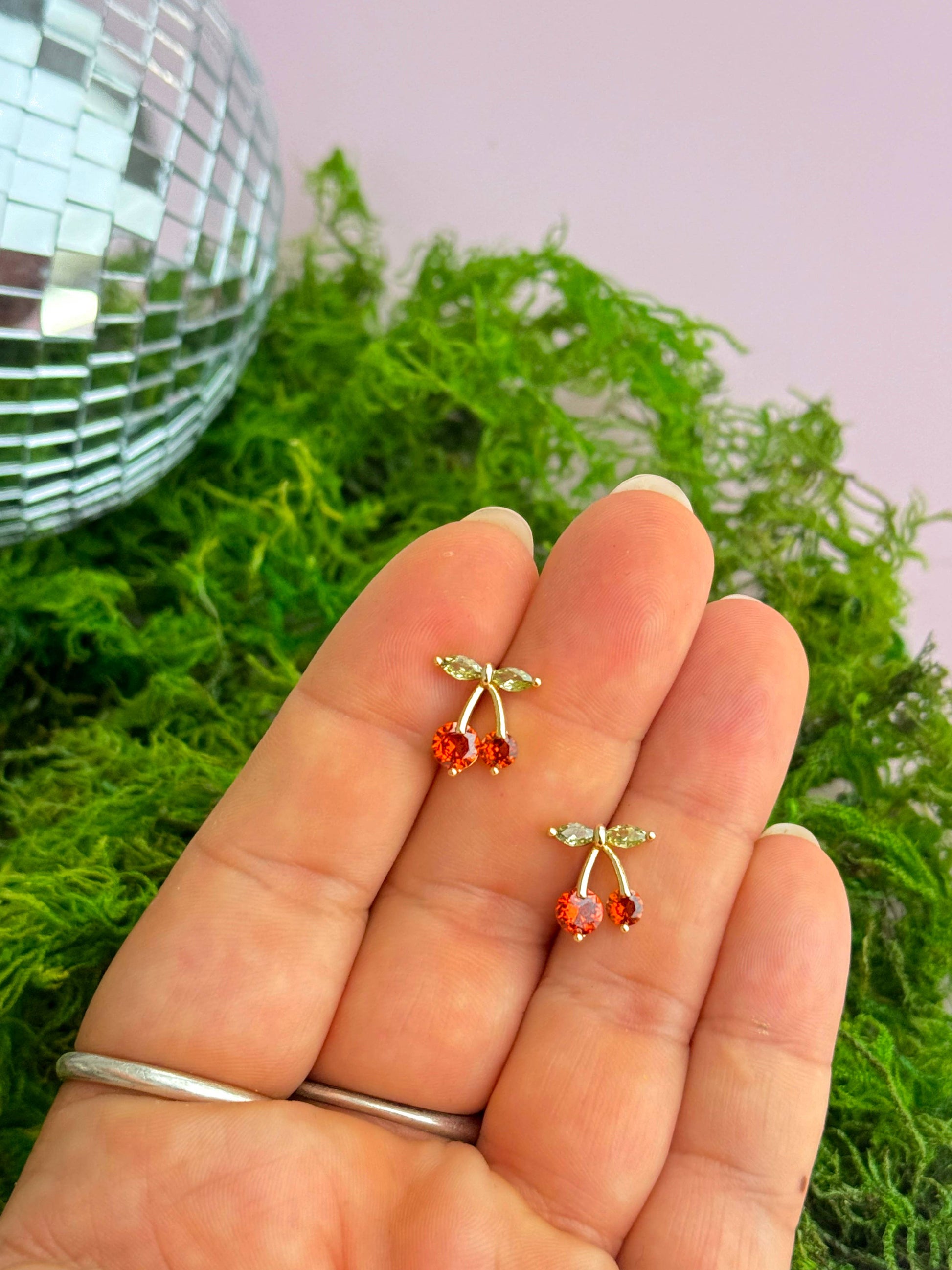 Cherry Gem Studs - Concordia Style Boutique