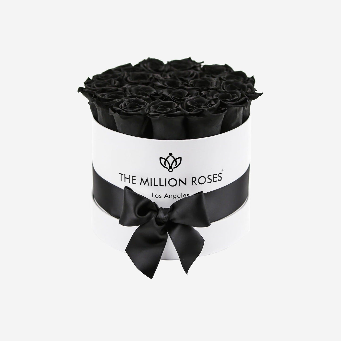 Classic White Box | Black Roses