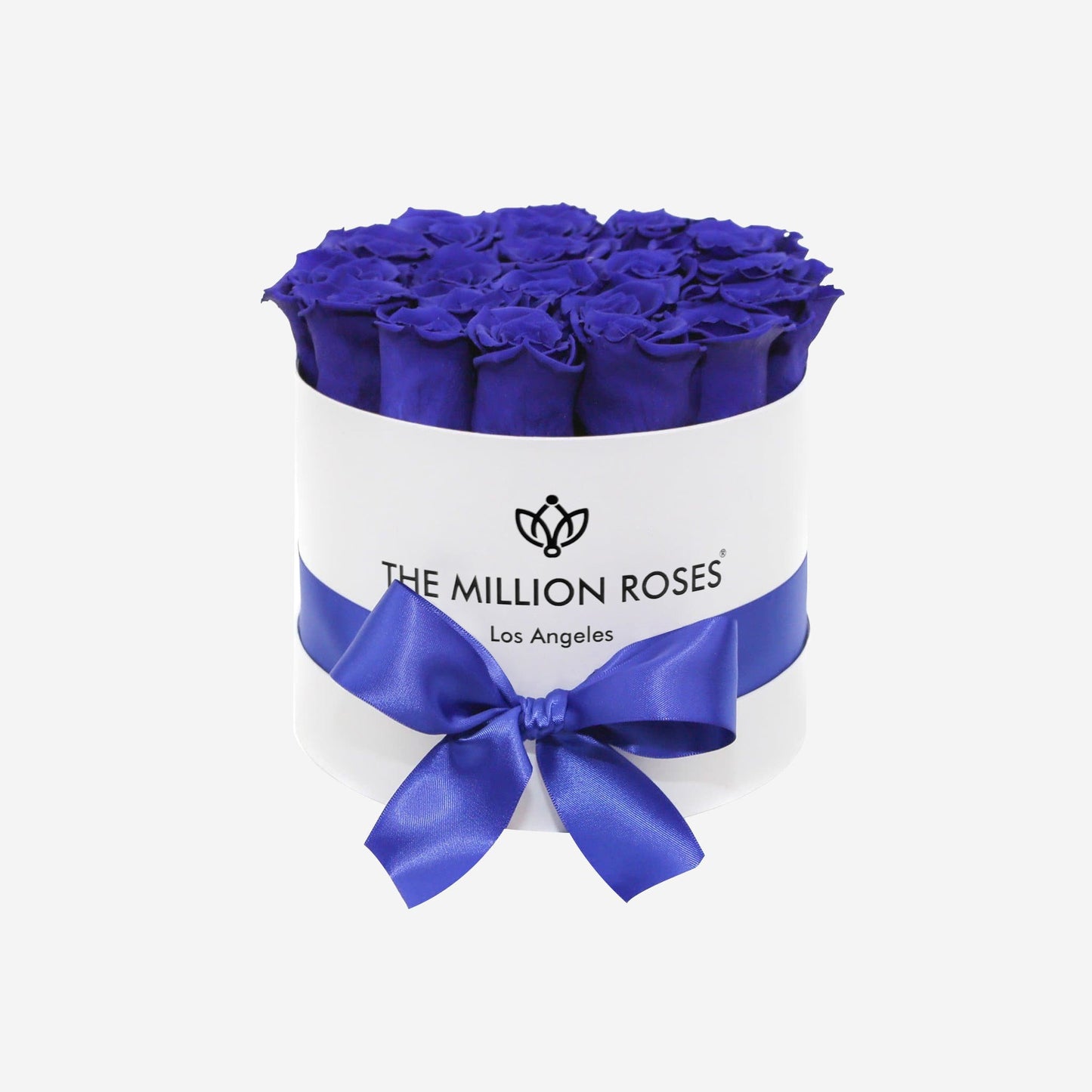 Classic White Box | Royal Blue Roses