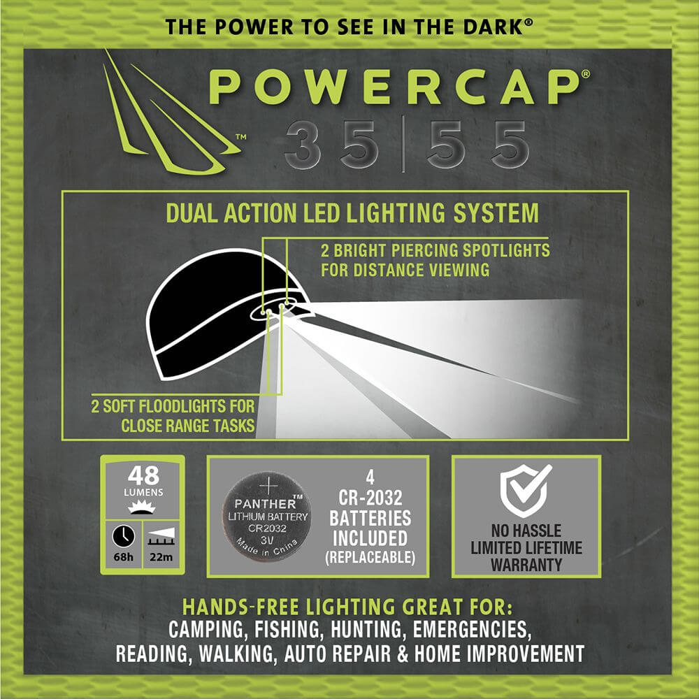 POWERCAP 35/55 Fleece LED Beanie Hat With Lights - Concordia Style Boutique