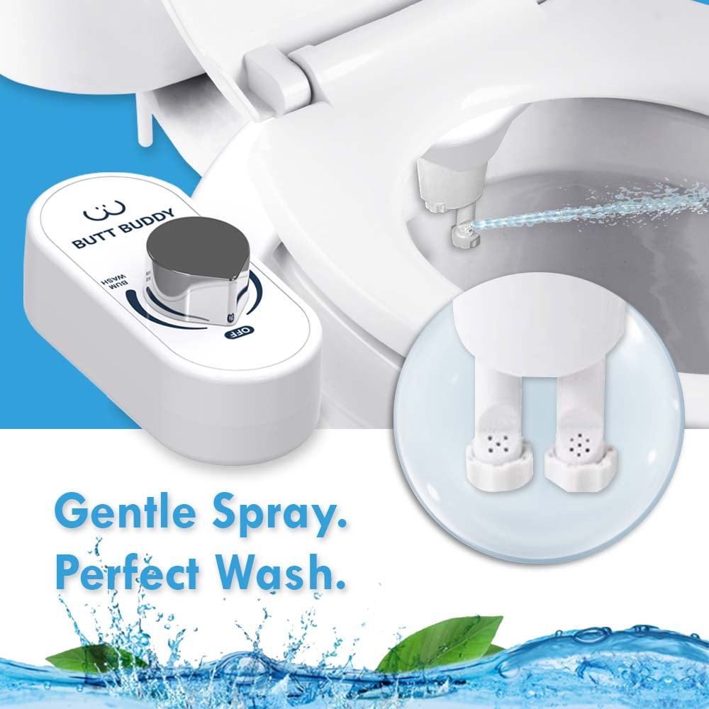 BUTT BUDDY Duo - Rear & Front Water Sprayer Bidet Toilet Attachment - Concordia Style Boutique