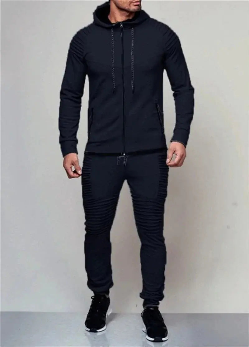 2 Pieces Autumn Running Tracksuit Men