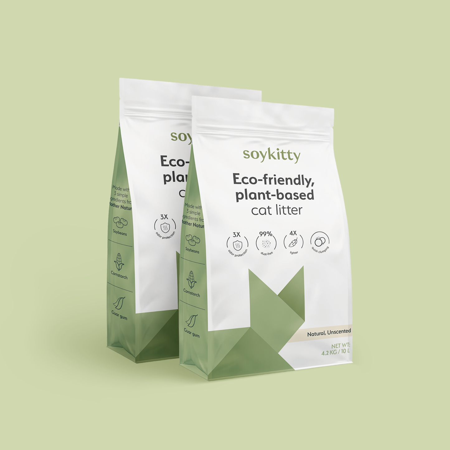 All-Natural, Non-Toxic Plant-Based Cat Litter - 1 Pack (Collective)