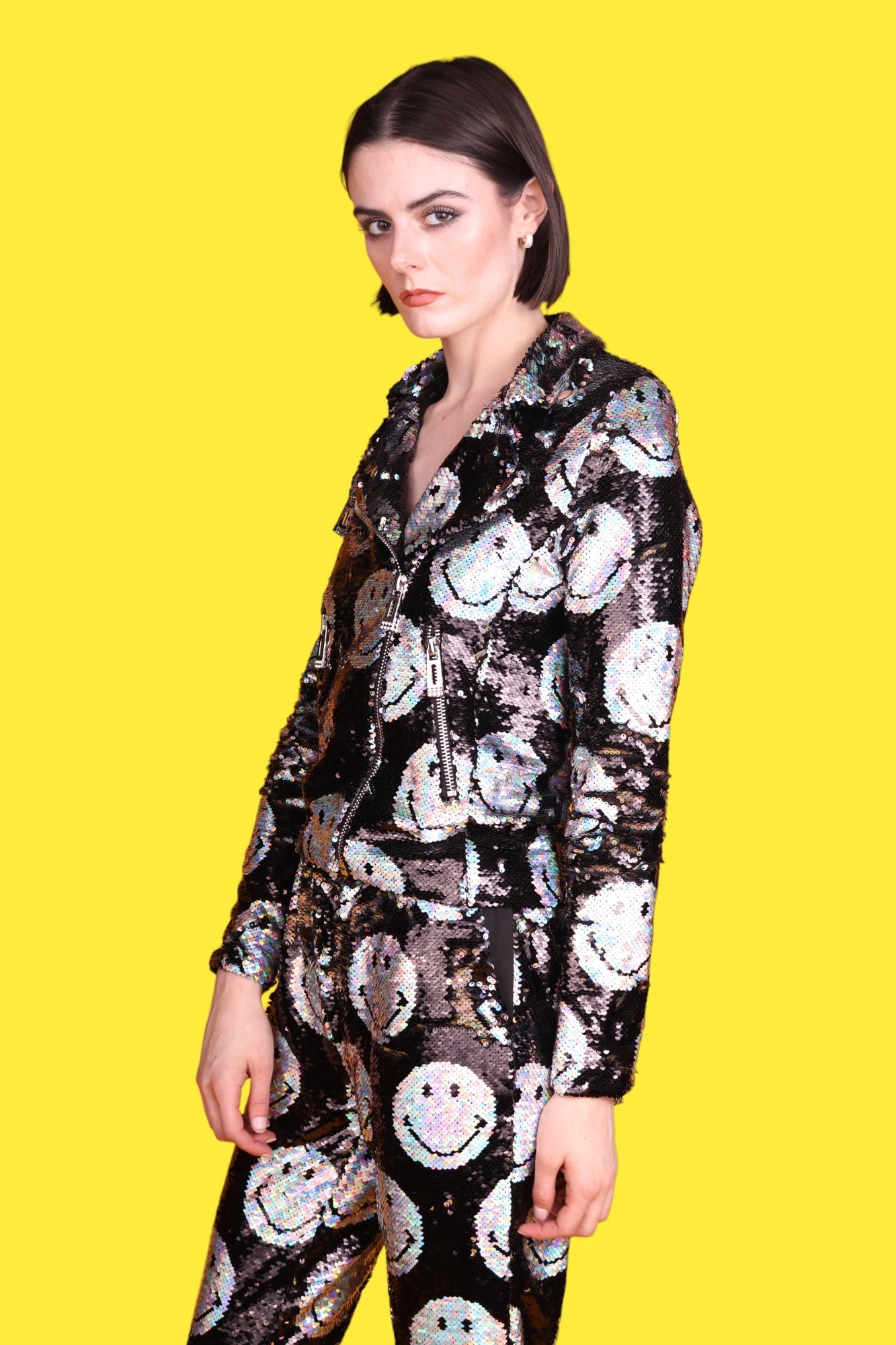 "Any Old  Iron" - x Smiley Iridescent Moto Jacket - Premium Clothing from Any Old Iron - Just $900! Shop now at Concordia Style Boutique