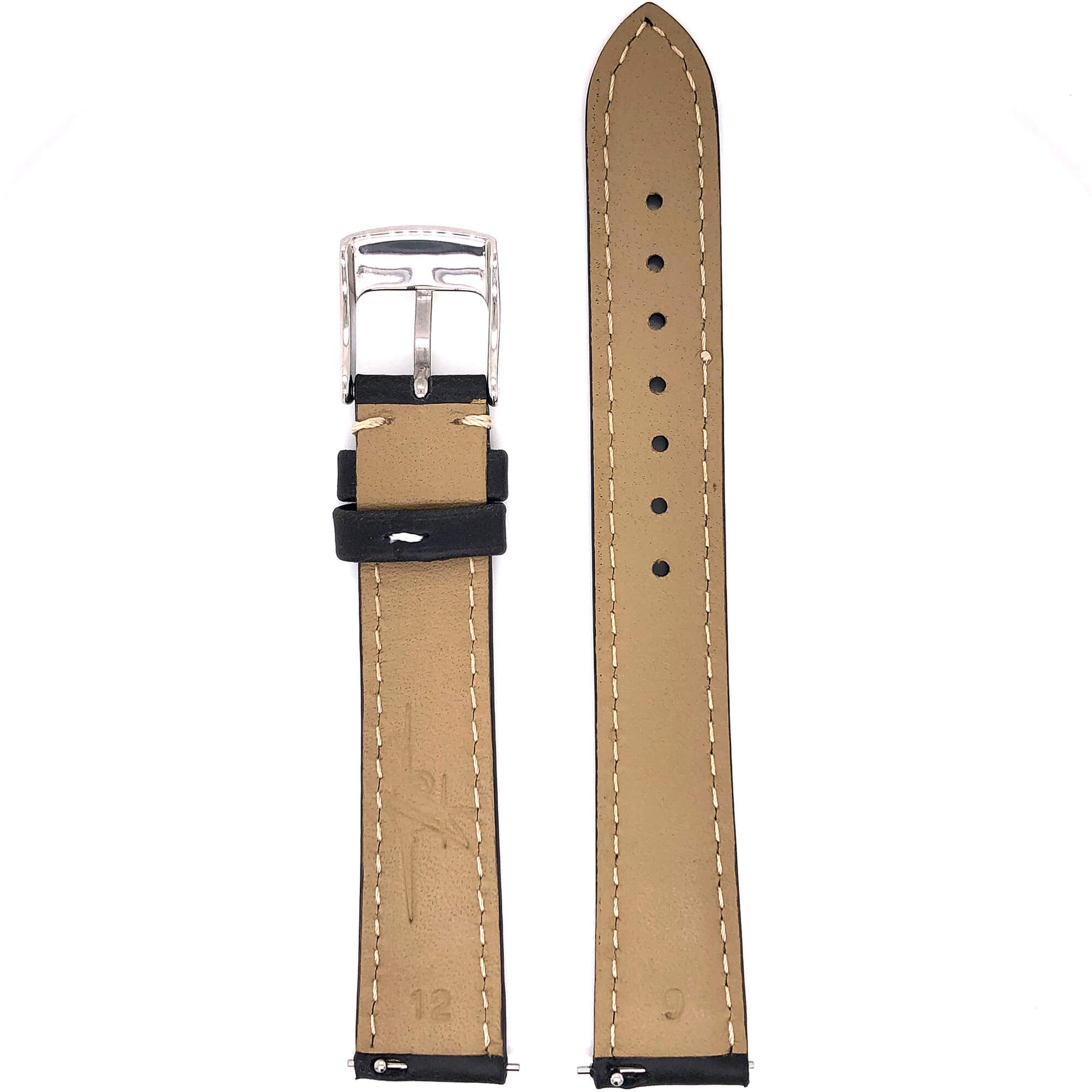 BAND - 16mm Oil Tan Leather Contrast Stitch - Concordia Style Boutique