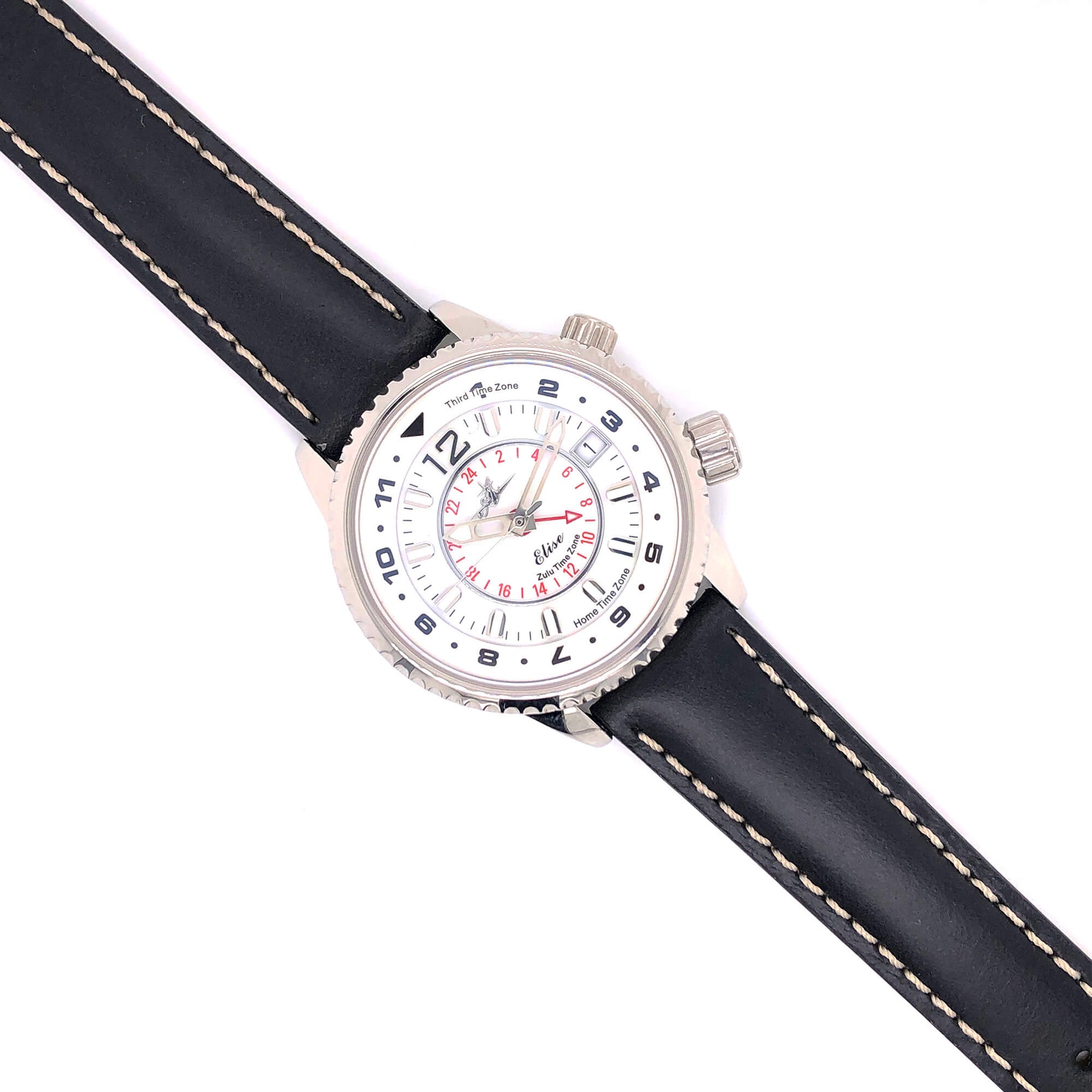 BAND - 16mm Oil Tan Leather Contrast Stitch - Concordia Style Boutique