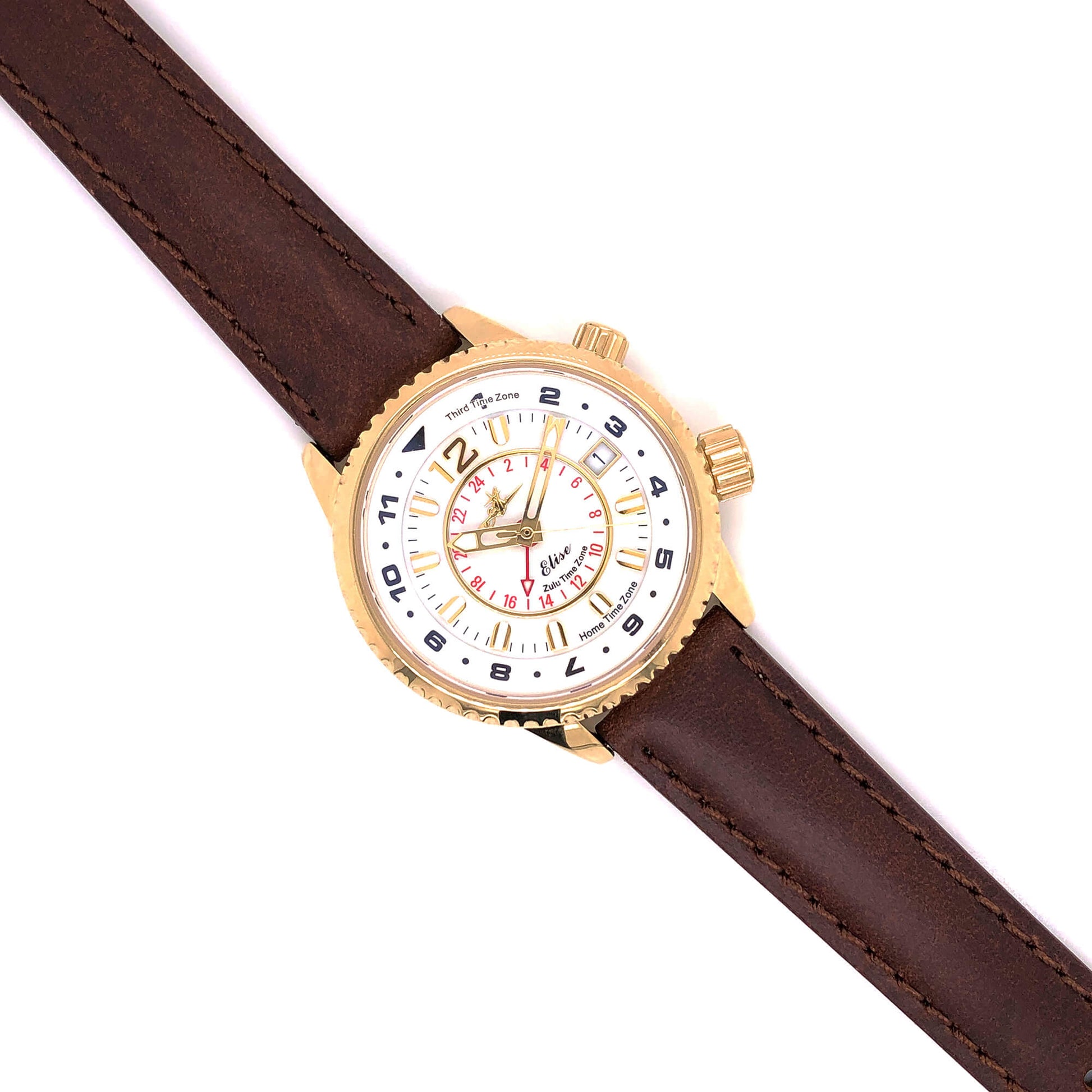 BAND - 16mm Oil Tan Leather Matching Stitch - Concordia Style Boutique
