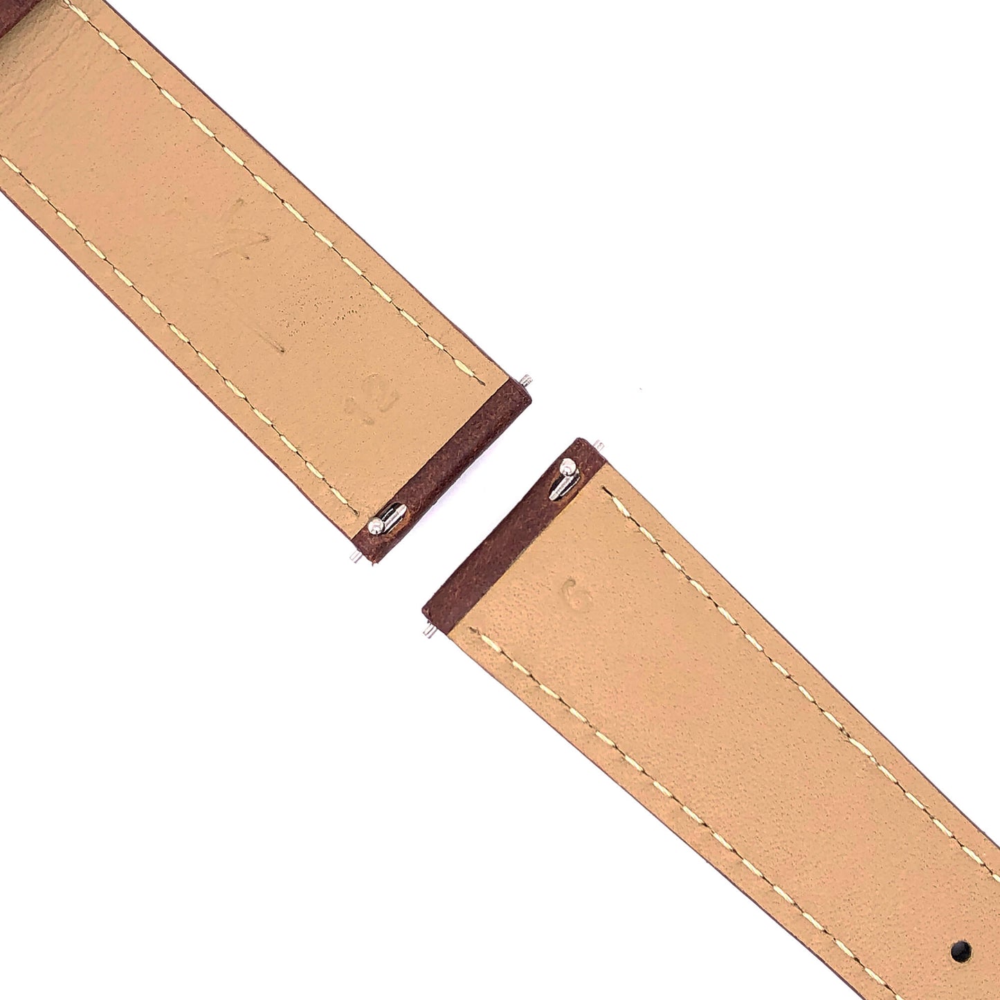 BAND – 20mm Oil Tan Leather Contrast Stitch - Concordia Style Boutique