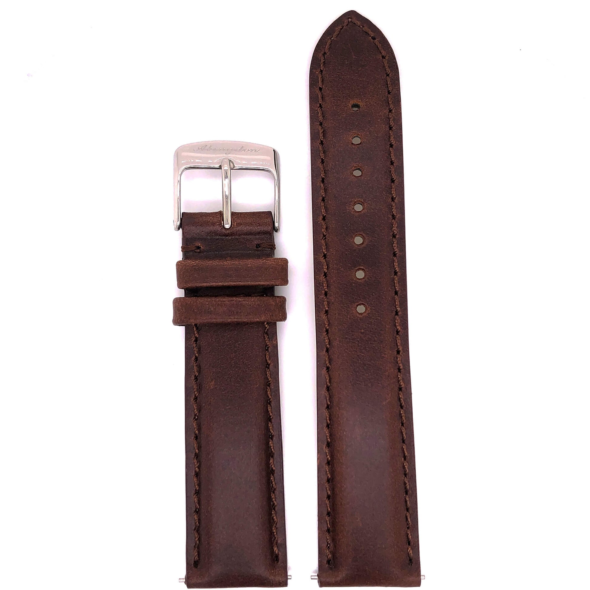 BAND – 20mm Oil Tan Leather Matching Stitch - Concordia Style Boutique