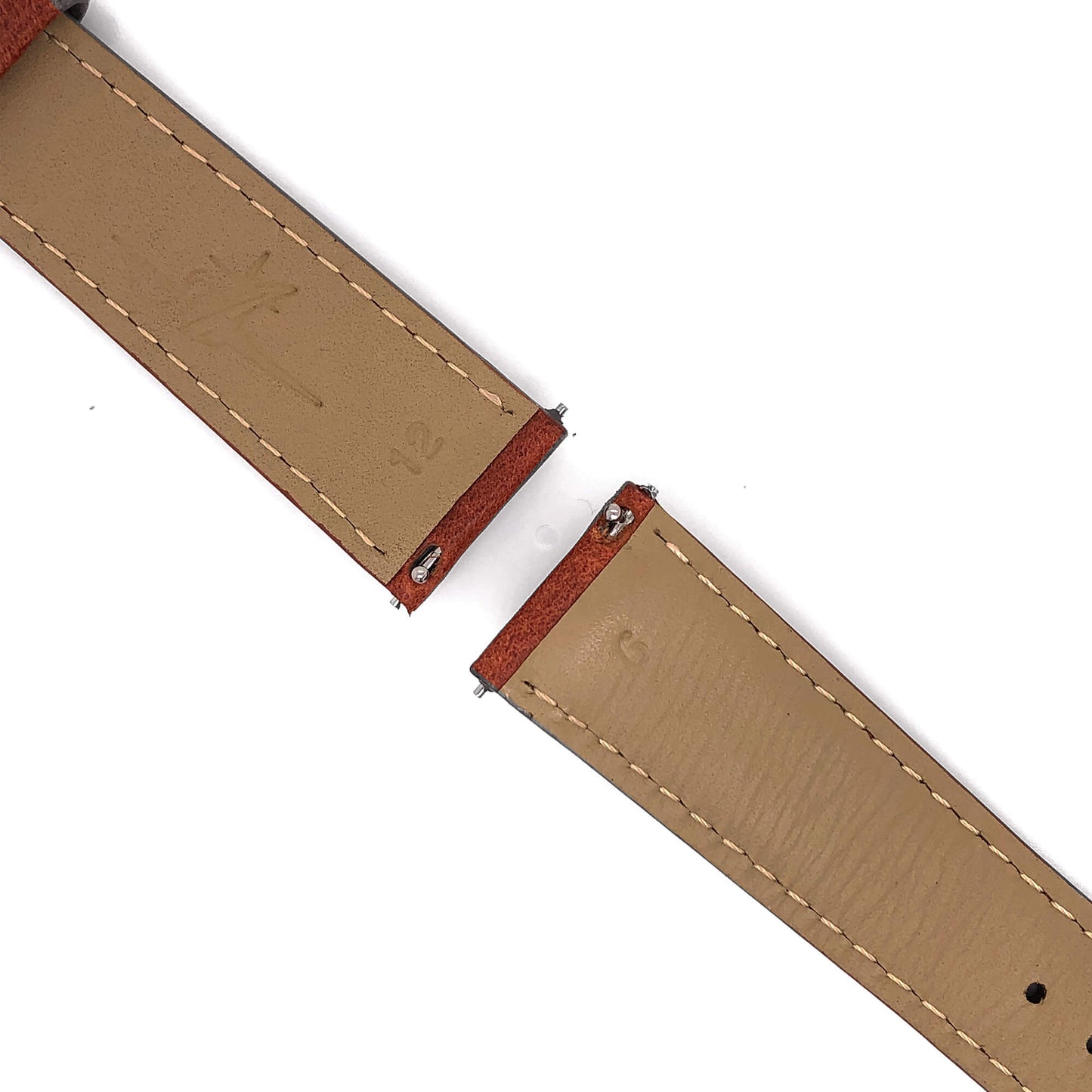 BAND – 20mm Oil Tan Leather Matching Stitch - Concordia Style Boutique
