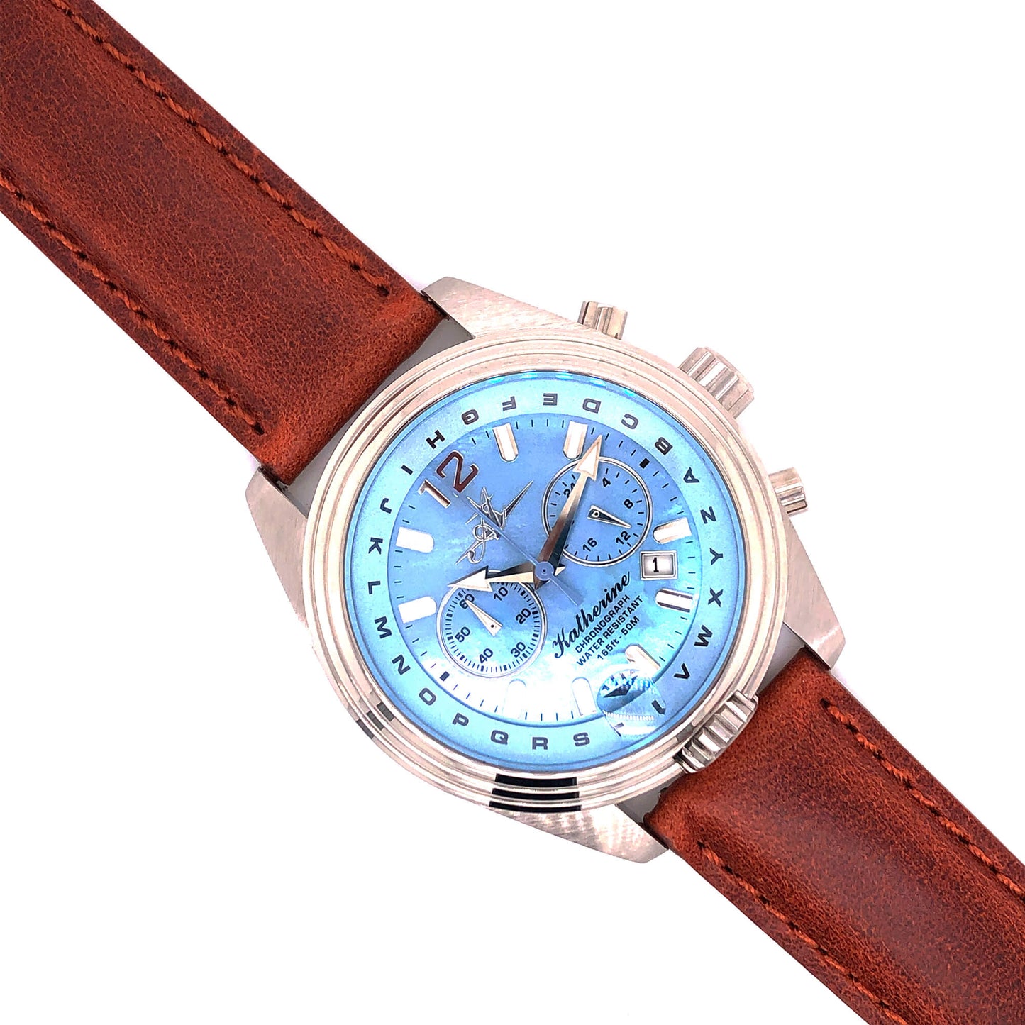 BAND – 20mm Oil Tan Leather Matching Stitch - Concordia Style Boutique