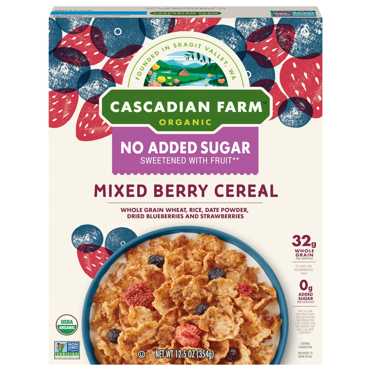 Cascadian Farm Organic Mixed Berry Cereal, 12.5 oz, 10-Count Case - Concordia Style Boutique