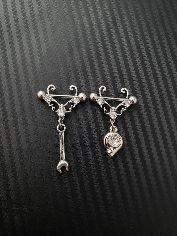 Car Part Nipple Rings
