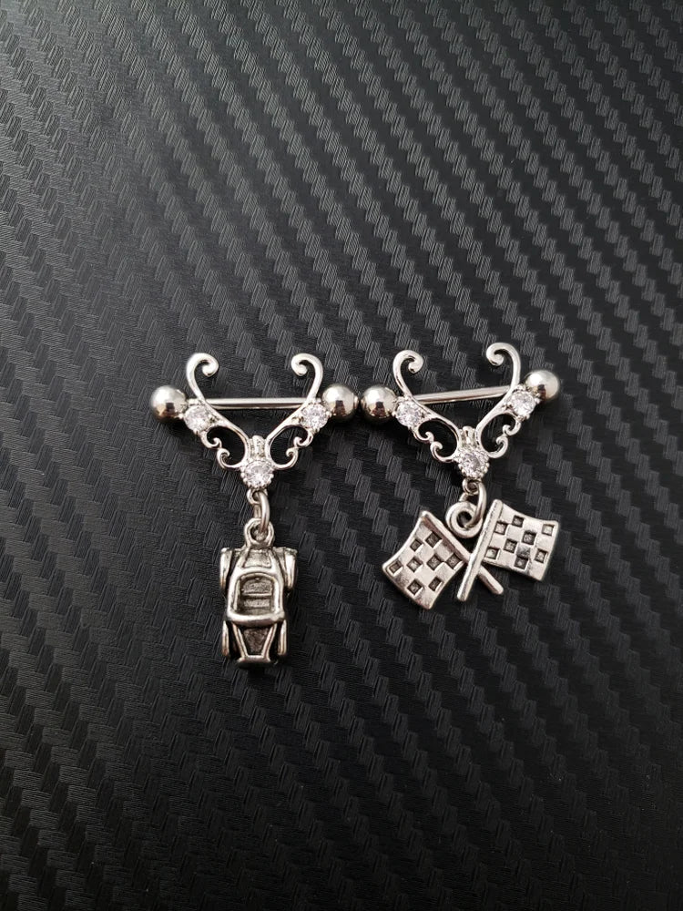 Car Part Nipple Rings