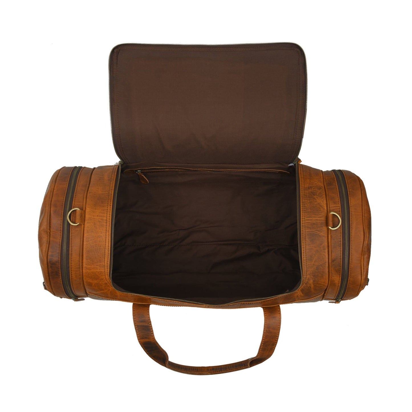 Leather Gym Travel Bag, Round - Concordia Style Boutique