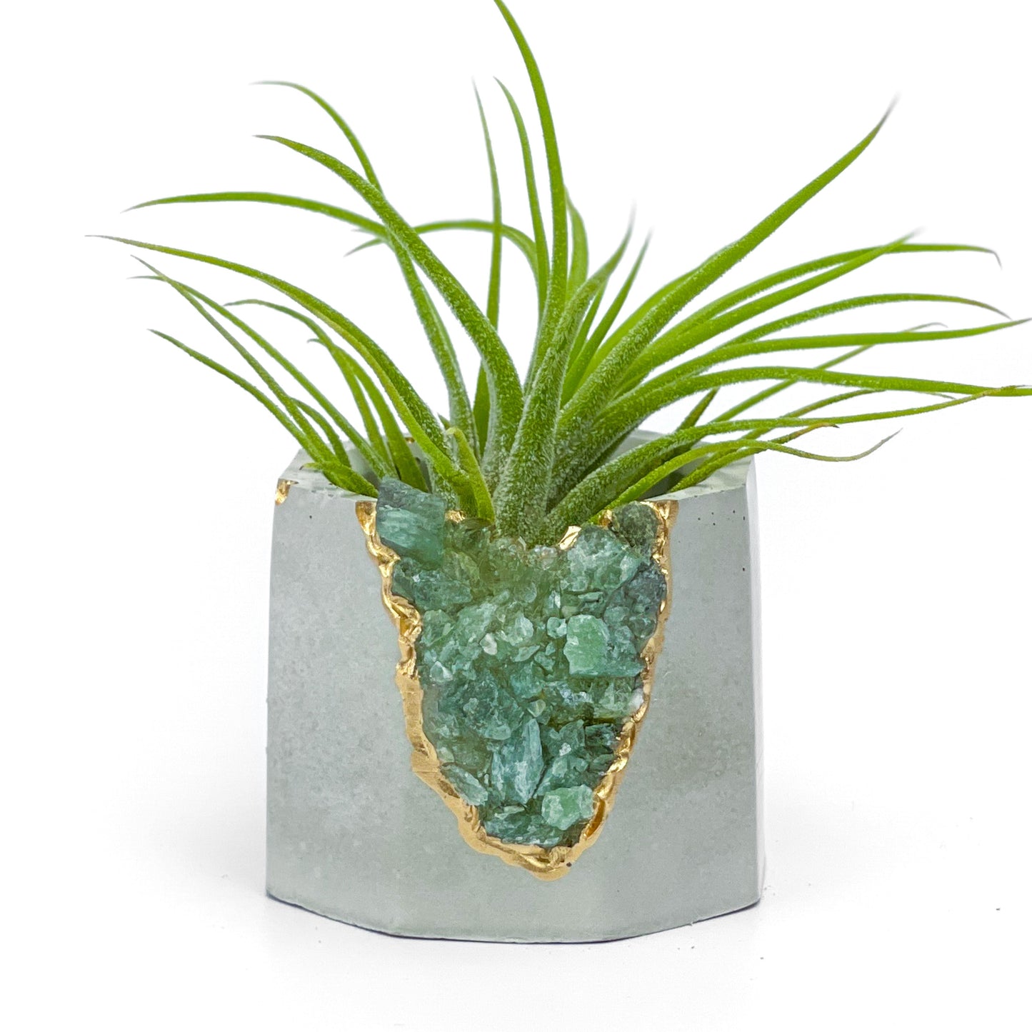 GREEN APATITE GEODE PLANTER - Concordia Style Boutique