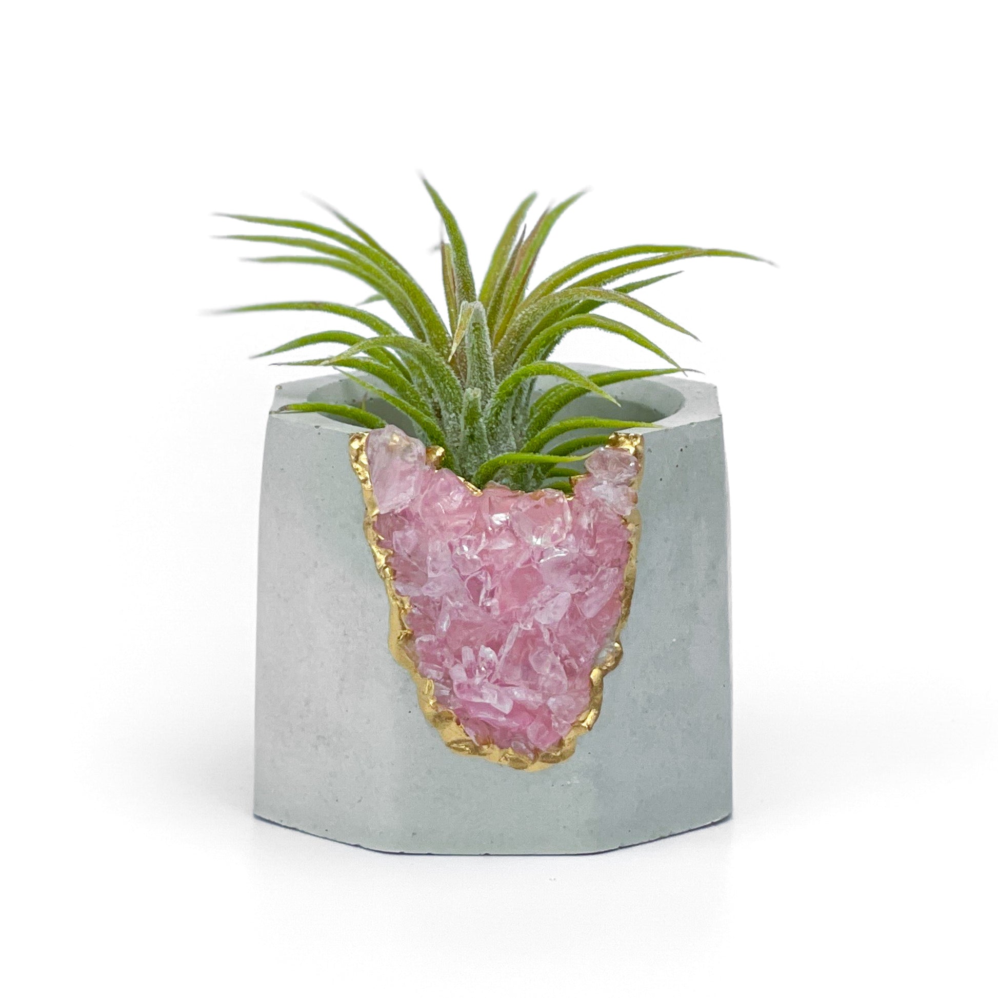 ROSE QUARTZ GEODE PLANTER - Concordia Style Boutique