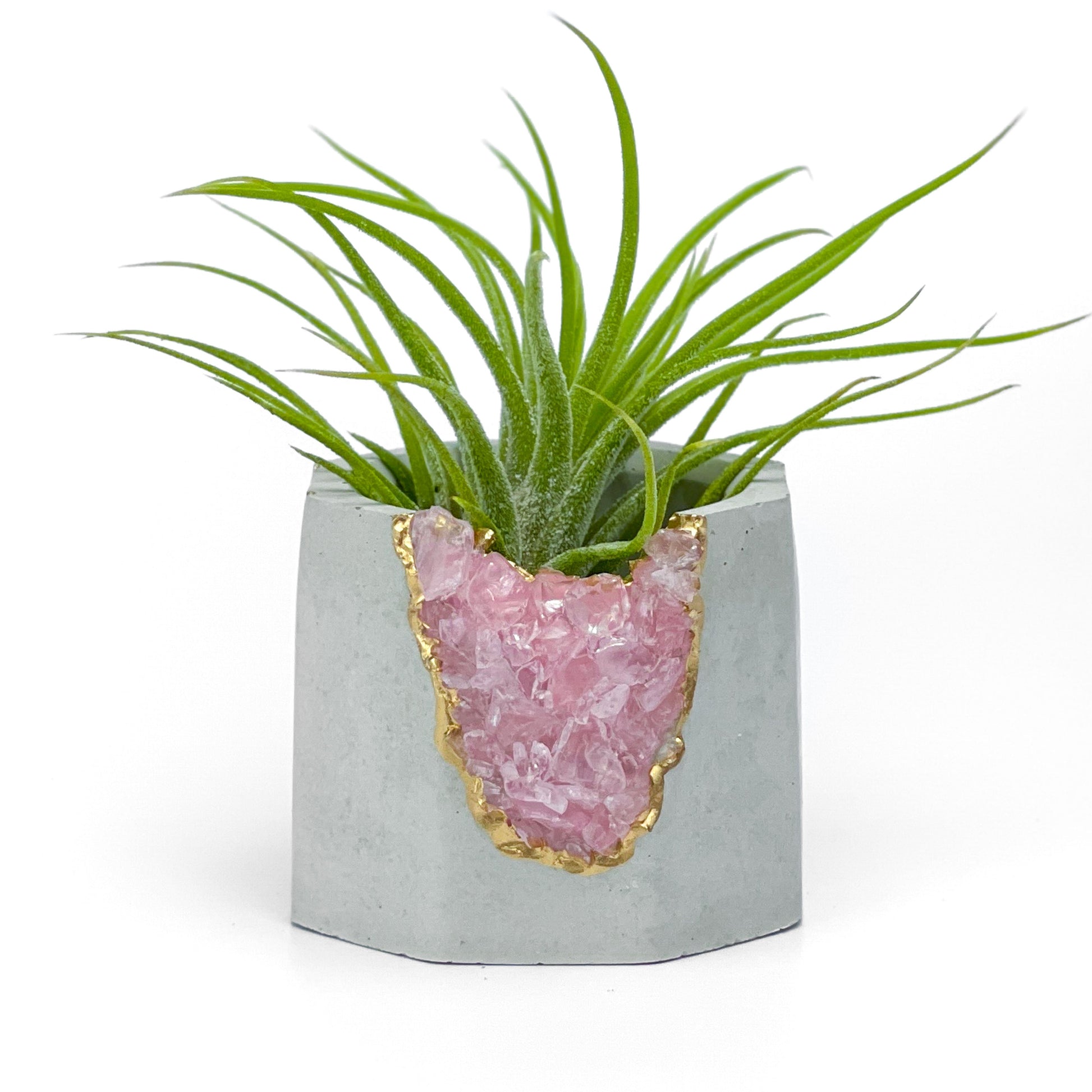 ROSE QUARTZ GEODE PLANTER - Concordia Style Boutique