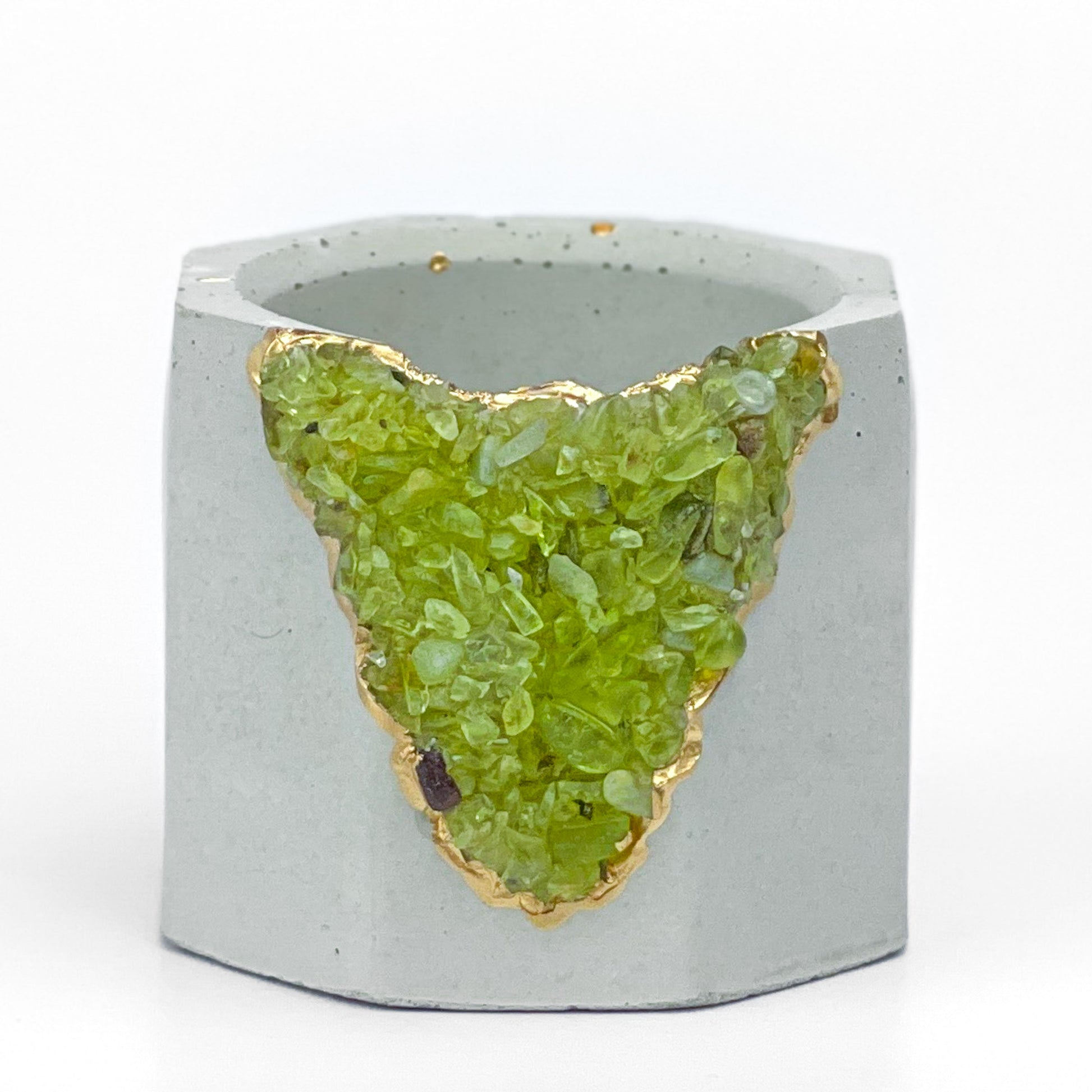 GREEN PERIDOT GEODE PLANTER - Concordia Style Boutique