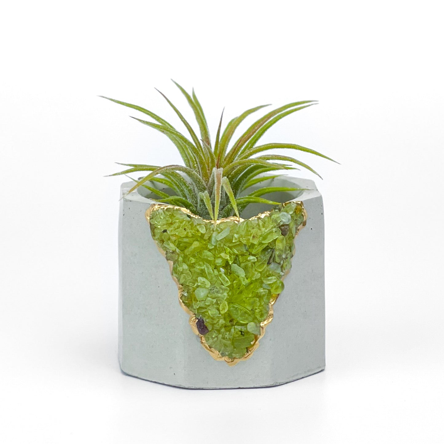 GREEN PERIDOT GEODE PLANTER - Concordia Style Boutique