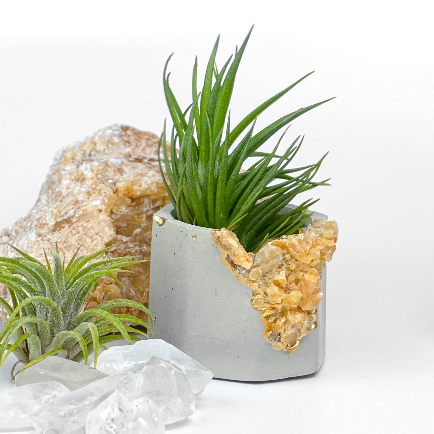 ORANGE CALCITE GEODE PLANTER - Concordia Style Boutique