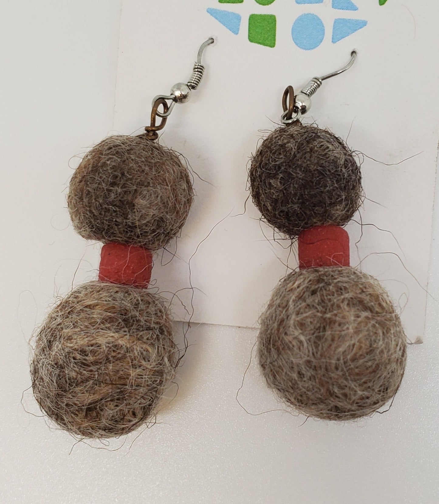 Bolivia Earrings with Ghanaian Beads