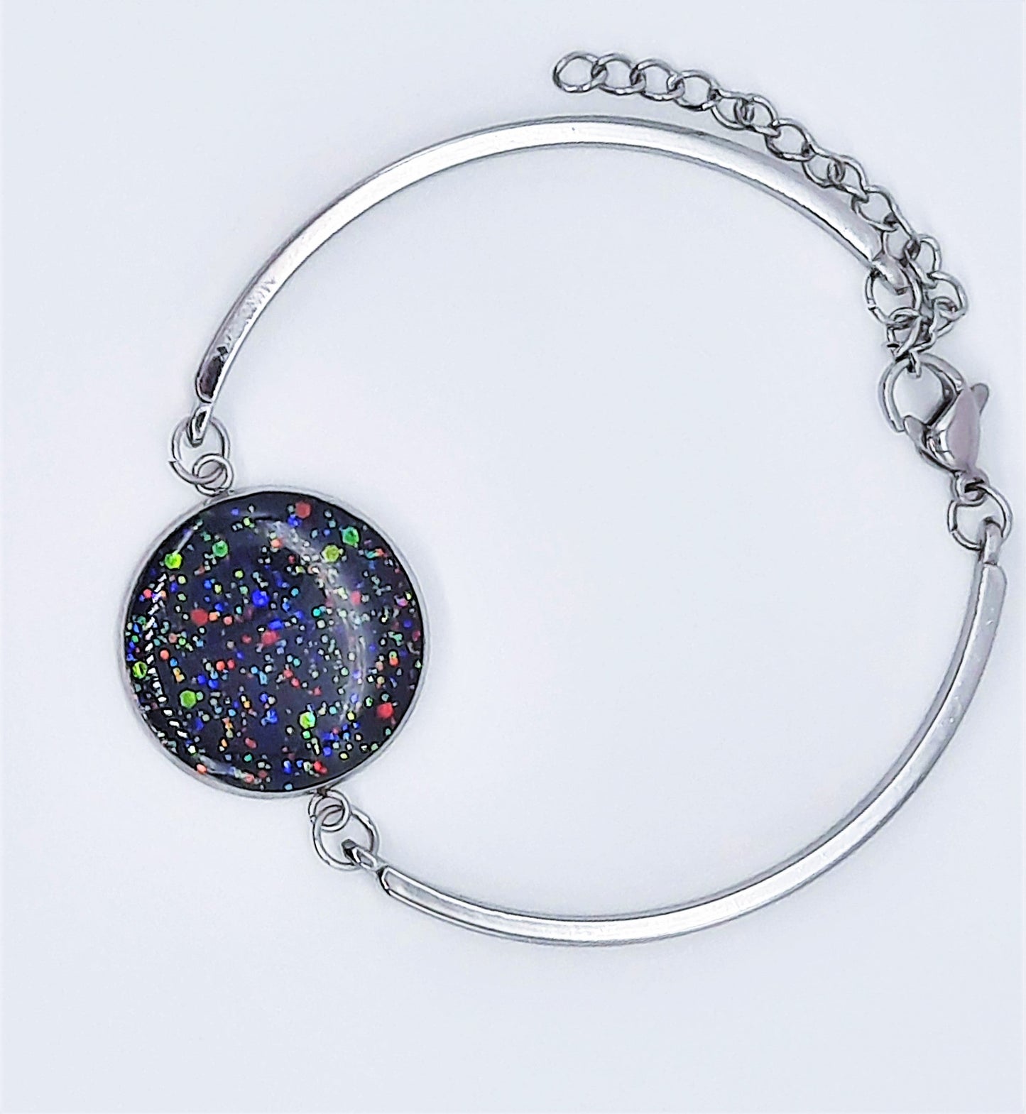 Sparkle Resin Bangle Bracelet