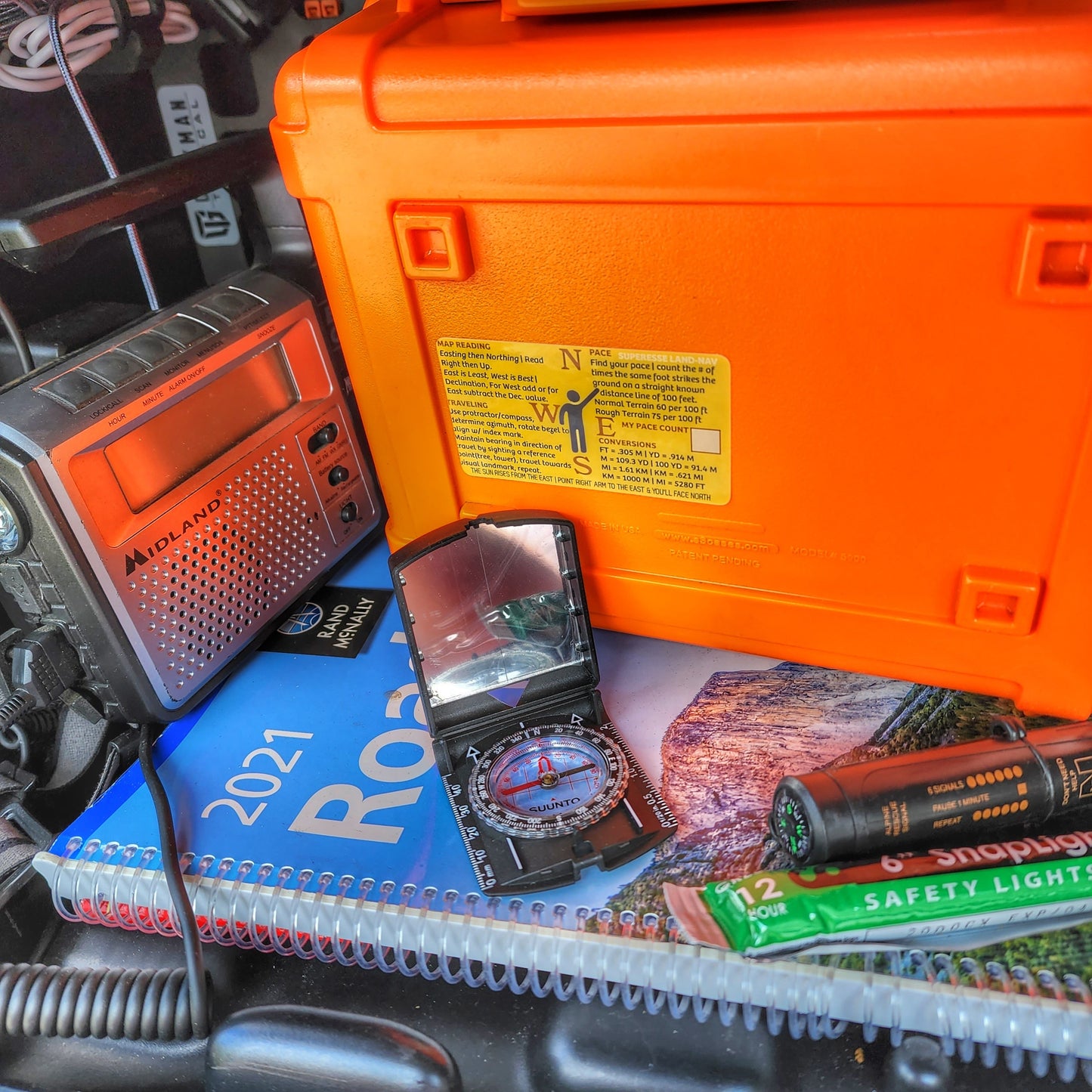 Land Nav Decal - Map Reading, Conversions, Pace Count, & Travel Tips - Concordia Style Boutique