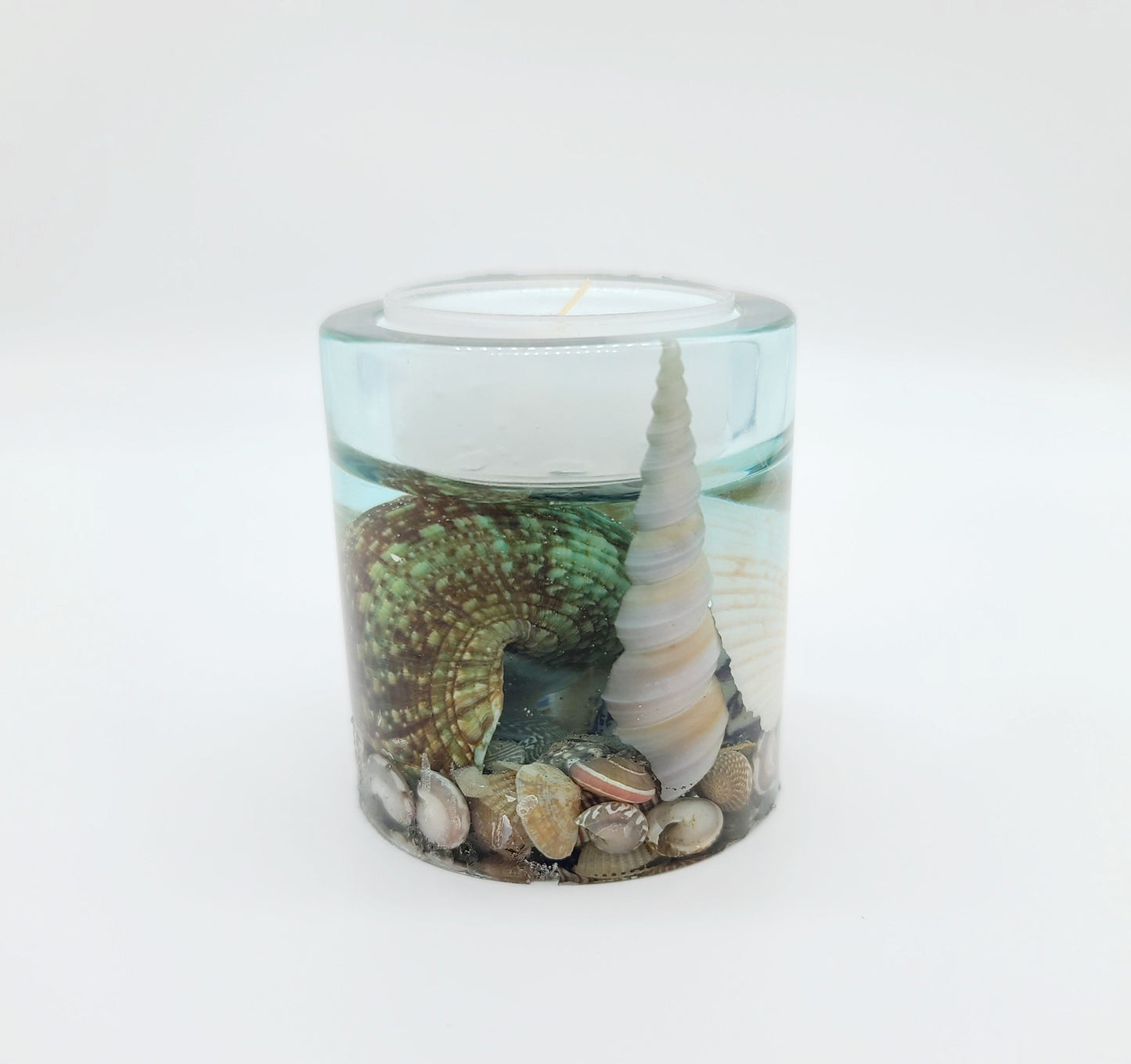 Round Seascape Candle Holder