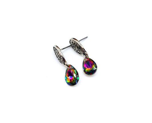 Mystic Rainbow Topaz Post Earrings