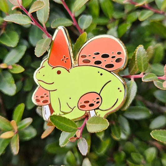 Gnome Frog - Hard Enamel Pin - Concordia Style Boutique