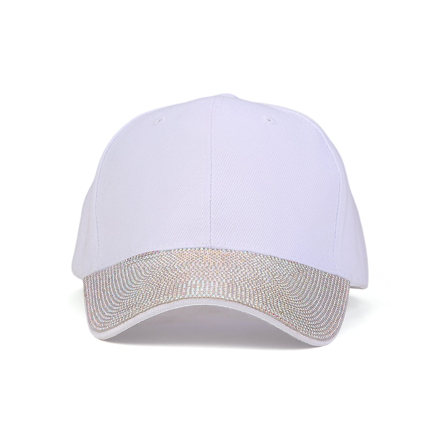Tayla Crystal Hats in White