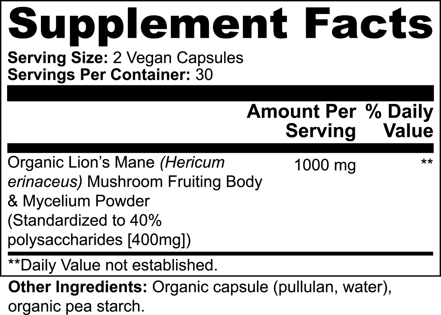 Lion's Mane Mushroom - Premium Natural Extracts from Concordia Style Boutique - Just $27.90! Shop now at Concordia Style Boutique