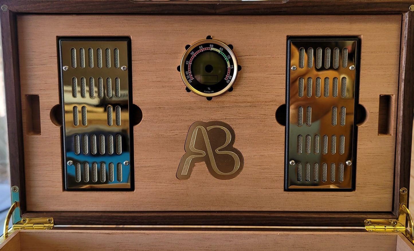 Cigar Humidor - Zebrawood with Spanish Cedar Lining - 80 Capacity